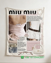 Miumiu Throw Blankets